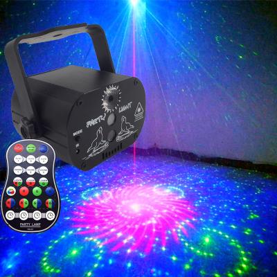 China USB RGB LED Music Control DJ Disco Stage Effect Multifunctional Rechargeable Laser Light Projector for Party for sale