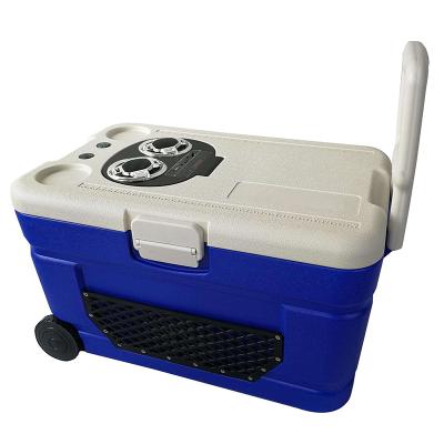 China New Design Music Waterproof Ice Cooler Box Portable Food Grade Ice Chest With BT Speaker for sale