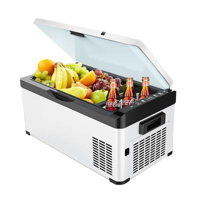 China Drinkable Mini Dc Car Fridges 50 lite Mini Freezer 12v Compressor Carbonate Cooler Small Fridge Drink Freezer For Car Road Camp for sale