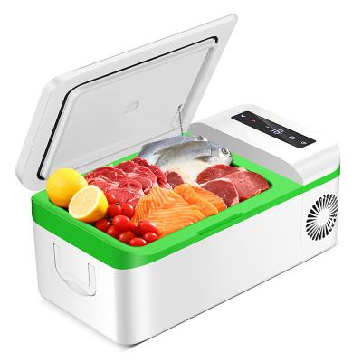 China DC12/24v Mini Car Drinks Refrigerator Car Compressor Car Drinks USB Fridge Carbonated Portable Small Camping Fridge for sale