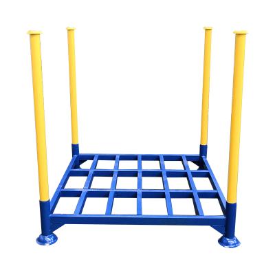 China Stackable Stackable Galvanized Steel Stillage Storage Racks Steel Pipe Metal Mail Pallet for sale