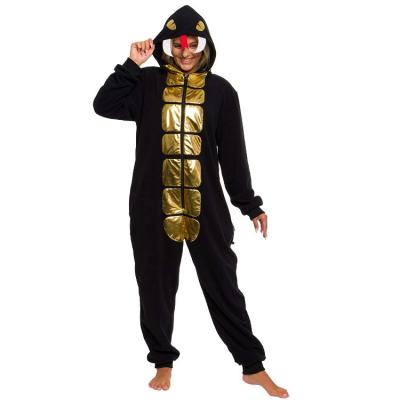 China Thermal Unisex Cobra Animal Pajamas Slim Plush Novelty Clothing Overalls One Piece Set for sale