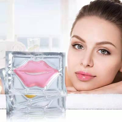 China Moisturizer Hydrating Lip Sleep Care Nourishing Hydrogel Whitening Gel Gold Plumper Crystal Collagen Whitening Lip Mask for sale