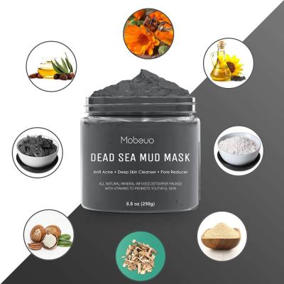 China OEM Black Exfoliating Dead Sea Mud Skin Care Cream Bubble Clay Masks Beauty Face Whitening And Body Facial Mask for sale