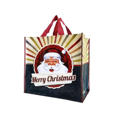 China China Manufacturer Recyclable Custom Printed Shopping Laminated Christmas PP Woven Bag for sale