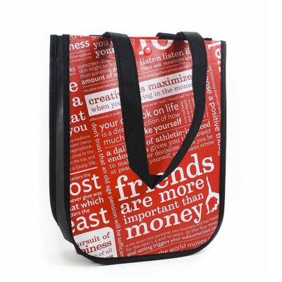 China Round Corner Custom Logo Printed Shopping Tote Bag Eco-Friendly Recyclable Eco Friendly Nonwoven Bag for sale