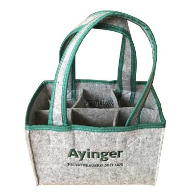 China Other Free Sample Eco Friendly Fashion Customized Printing Logo Wholesale Felt Tote Bags for sale