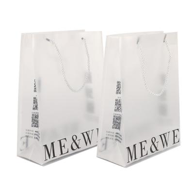 China Reusable Eco Friendly Promotion Gift Handled Packing Shopping Plastic Bag , Custom Plastic Bag With Logo for sale