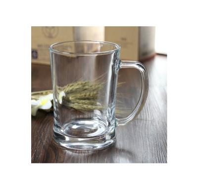 China Hot Selling Durable Hotel Style Home Beer Mug Minimalist Glass Drinking Cup Durable Soda Mug for sale