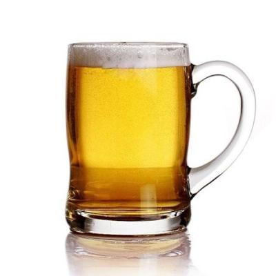 China Goods can print logo a variety of glass beer mugs beer mugs thickened tea juice mugs for sale