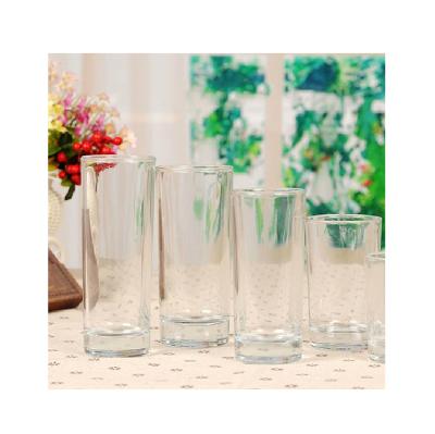 China New Round Durable Hotel Hotel Green Apple Type Thickened Water Heat Resistant Straight Glass Mug for sale