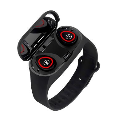 China Touch Screen M1 pro 2 in 1 Smart Wristband with Heart Rate Fitness Band Smart Bluetooth Earbuds TWS Earbuds Phone Call Wristband with Earbuds for sale