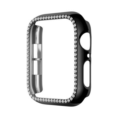 China Plastic Multicolor PC Hard Case For Apple Watch With Screen Protector Smart Watch Diamond PC Case for sale