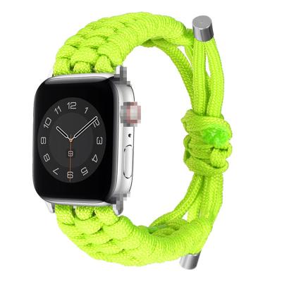 China New Custom Fabric Cloth Woven Nylon Watch Band For Apple Smart Watch Band Nylon Strap for sale