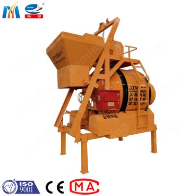 China Tyre Movable concrete mixer JZM self- falling Engine Drum Mixer With Hopper à venda