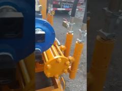 Double Cylinders Piston Mortar Grout Pump Plant Machine For Cavity Filling