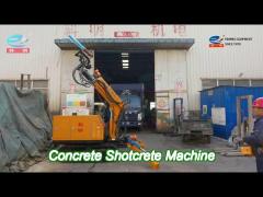 10m3/h robotic arm concrete shotcrete machine dry mixing