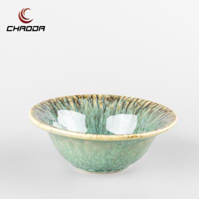 China Fashionable Chaoda 4.75 Inch Salad Porcelain Bowls Ceramic Microwave Oven Bowl Color Glazed Ceramic Deep Bowl for sale