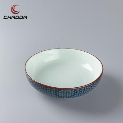 China CHAODA Viable Luxury Ceramic Bowls For Restaurant Factory Price Soup Bowl Viable Pottery Porcelain Wholesale Cereal Bowl for sale