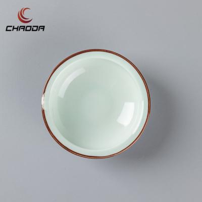 China CHAODA Factory Direct Ceramic Dish Viable Custom Logo Ceramic Chafing Dish Under Glazed Viable Porcelain Dishes Tableware for sale