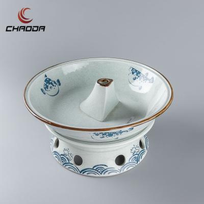 China Hot Selling CHAODA Food Cookware High Quality Ceramic Viable Porcelain Cookware Glazed Shiny Ceramic Cookware Wholesale for sale