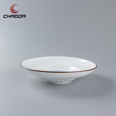 China CHAODA Single Serving Pasta Serving Italian Ceramic Porcelain Bowl Salad Bowl Ceramic Stackable Soup Bowls for sale