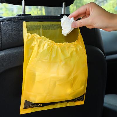 China High Quality Disposable Waterproof Removable Collapsible Car Garbage Bag Car Hanging Hanging Garbage Bag for sale