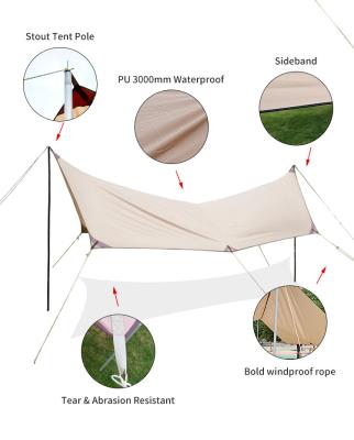 China Wholesale Portable Waterpoof Beach Tarp Tents For Backpacking for sale