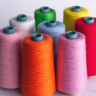 China Anti-pilling dyed recycled 65% polyester 35% cotton blended yarn used for clothes sweaters for sale