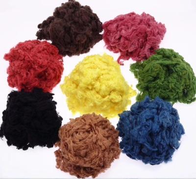 China Anti-bacteria 100% Viscose Staple Fiber Bright Dyed For Spinning Blend Top Dyed Yarn, Nonwoven Fabrics for sale