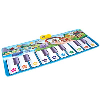 China Piano With Their Hands And Feet Simultaneously To Create Fun Factory Sale High Quality Musical Toys Child Floor Piano Keyboard Mat Carpet Animal Blanket Touch Playmat Early Education Toys for sale