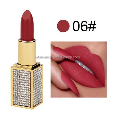 China High Quality Waterproof Lipstick Private Label Waterproof Not Stick Fashion Vegan Long Beautiful Matte Lipstick for sale