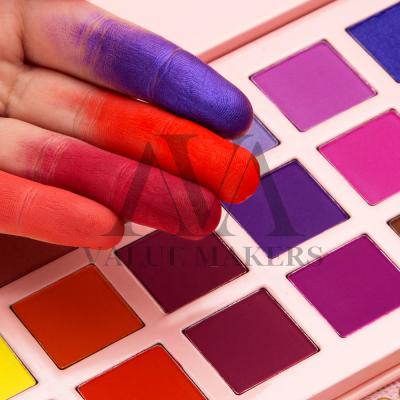 China Private Label Neon Eyeshadow Palette Waterproof 18 Color High Dye Waterproof CLEAR STREAM Cosmetics for sale