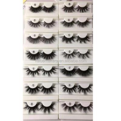 China Many Layers 25mm OEM Good Shape 3D 5D Mink Eyelash Full Strip Lashes False Eyelash for sale