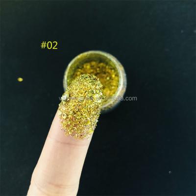 China Cosmetic Grade Loose Glitter Multichrome Waterproof Flakes Loose Chameleon Flakes Pigments for sale