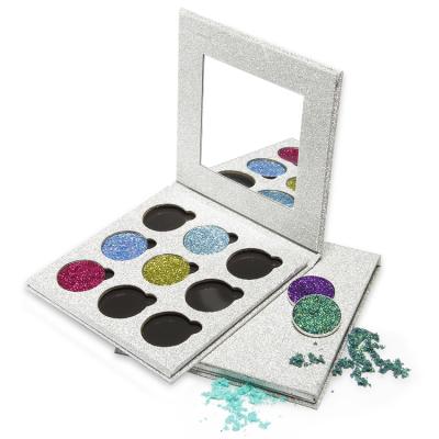 China Mini 9 Colors Makeup Waterproof Cute Magnetic Eyeshadow Palette Empty Eyeshadow Palette With Mirror for sale