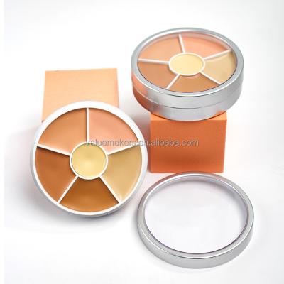 China Acne/Spot Removing Best Selling No Logo Makeup 6 Color Concealer Palettes High Quality Colors 6 Effective Make Up Foundation Concealer for sale