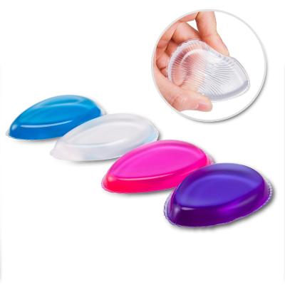 China 2017 hot popular custom cosmetic puff makeup silisponge blender with private label silicone puff for sale