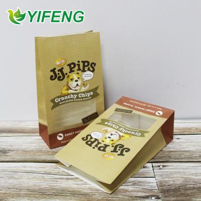 China Ziplock food wrap paper food packaging bag with window food grade plastic doypack packaging bag for sale