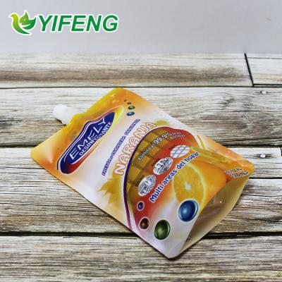 China Moisture Proof 250ml, 500ml, 1000ml Clear Stand Up Pouch / Food Printed Liquid Doypack For Juice, Oil, Coffee, Sauce for sale