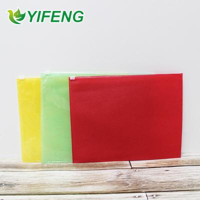 China Moisture-proof Biodegradable Plastic Garment Bag Swimwear T-shirt Packaging A4 Zipper Pouch Clear Nonwoven Textiles for sale