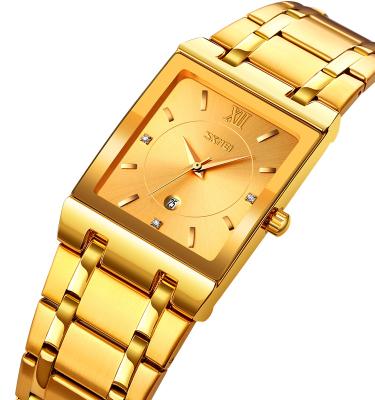 China Day/date 2021 new Skmei 9263 quartz watches for men's watch stainless steel water resistant minimalist back watch band for sale