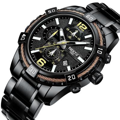 China Wholesale NIBOSI 2335 New Men's Watch Relogio MasculinoTop Brand Automatic Luxury Men's Unique Quartz Date Clock Sports Watch Men for sale