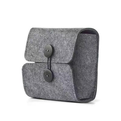 China Eco-friendly Felt / Washable Portable Electronics Accessories Organizer Pouch Power Adapter Case Storage Bag for sale