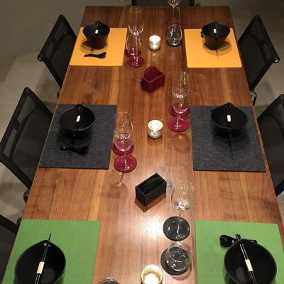 China Nordic Customized Viable Colorful Table Mats Felt Diningtable Placemats Coasters Insulation Absorbent Pads for sale