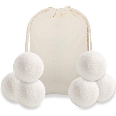 China Eco-Friendly Breathable Natural 7cm Washing Machine Eco Friendly Laundry Ball 100% Clean Wool Softener Felt Organic Wool Drier Balls for sale