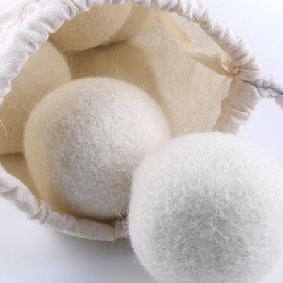 China Eco-Friendly New USA Private Label Eco Organic 100% Natural Wool Breathable Tending Drier Balls For Laundry Washing Machine for sale