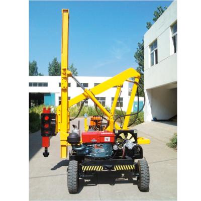 China Road Crash Barrier Post Hydraulic Hammer Mini Pile Driver for sale