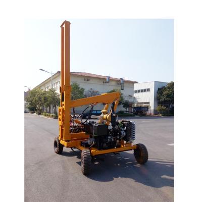 China 2019 hydraulic static photovoltaic piling machine /highway guardrail steel sheet pile drivers for sale