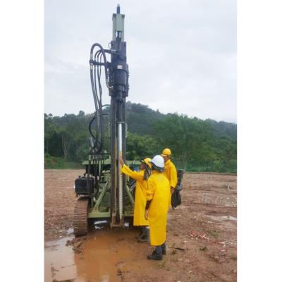 China Crawler type hydraulic hammer pile driver solar ramming machine for solar project for sale